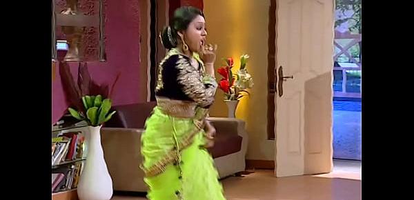 Mallu Serial Actress  Chandana Mazha Actress Megna Hot Dance